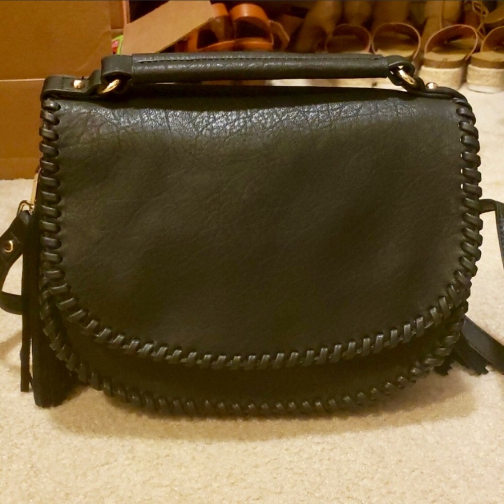 Vici black fringe purse.